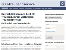 Tablet Screenshot of eco-treuhand.de